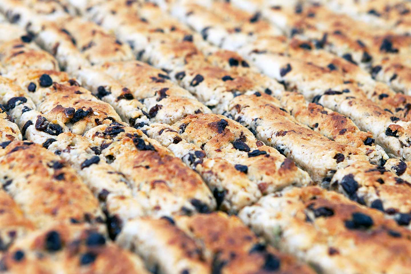 Kuchenstangen und Schnitten